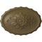 Ekena Millwork Oxford Ceiling Medallion, Hand-Painted Mississippi Mud, 16 7/8"W x 11 3/4"H x 1 1/2"P CM16OXMMF - alternate 1